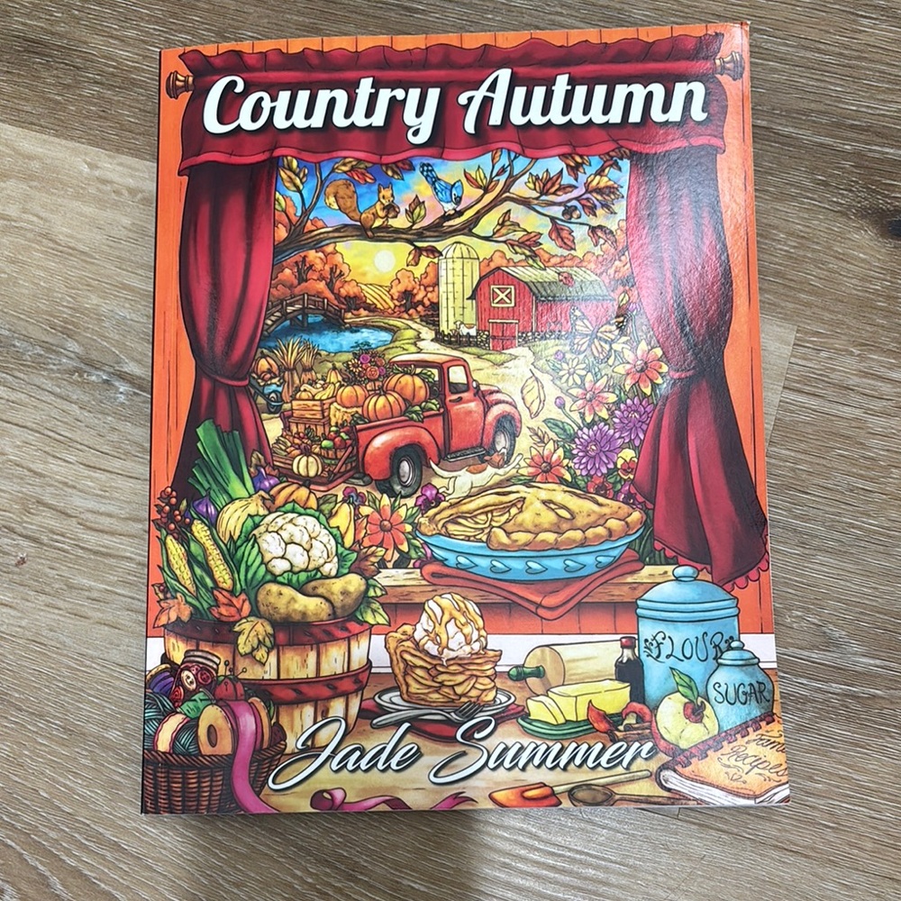 Country Autumn Coloring Book